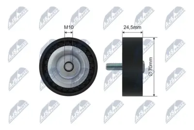 Puleggia Inversione Cinghia Poly-v per Dodge Caliber 2.0 2.4 07- Jeep Compass