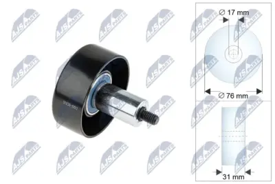 Puleggia Inversione Cinghia Poly-v per Jeep Wrangler 00-06 Grand Cherokee 00