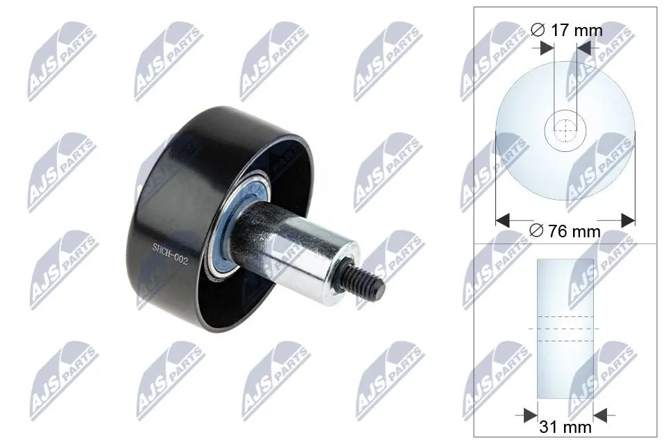 Puleggia Inversione Cinghia Poly-v per Jeep Wrangler 00-06 Grand Cherokee 00