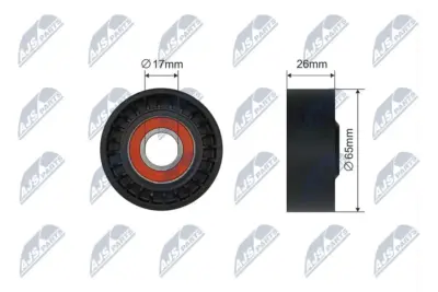 Puleggia Inversione Cinghia Poly-v Tenditore per Renault Megane Iii 09- Nissan