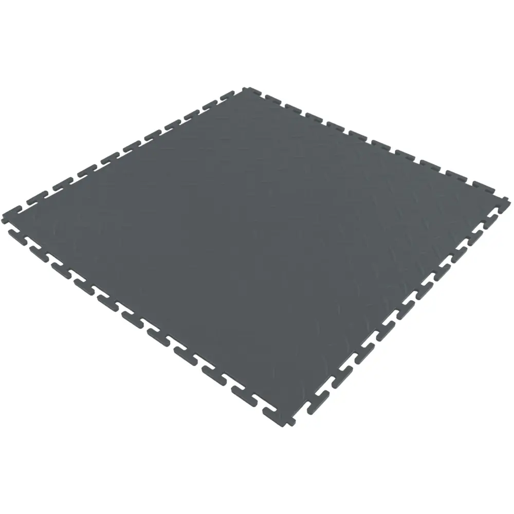 RAMROXX Performance PVC Fliese Showroom Floor Riffelboden Grigio 50x50cm