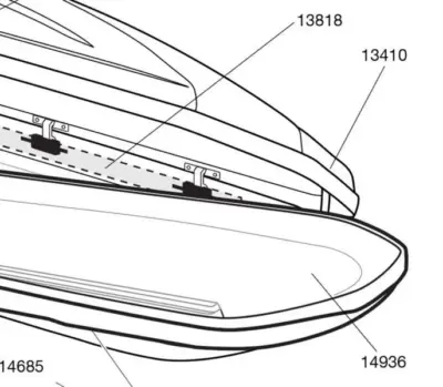Ricambio accessorio sistema di portaggio sport acquatici Thule