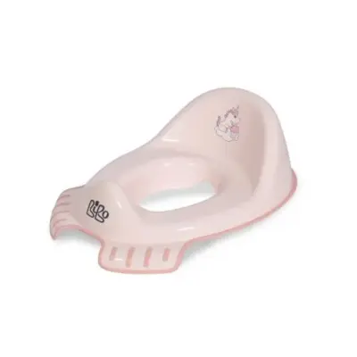 Riduttore WC bambini seduta toilette plastica rosa morbida ergonomica