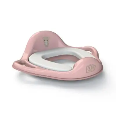 Riduttore WC bambino in plastica rosa sedile wc bimbi ergonomico confortevole