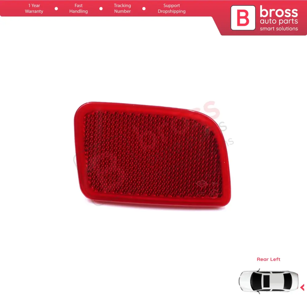Riflettore Paraurti Posteriore Sinistro per Renault Master 3 Scenic 2 Nissan