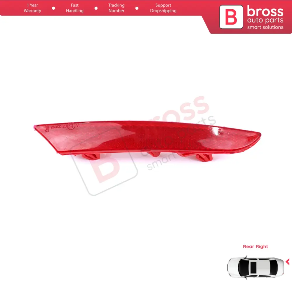 Riflettore Posteriore Destro Paraurti per Renault Clio MK5 Bf B7 2019-on