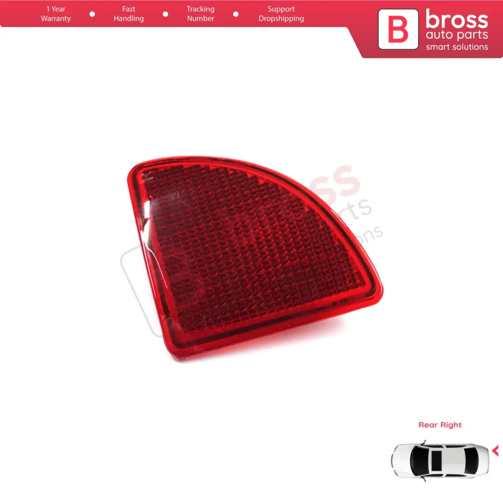 Riflettore Posteriore Destro Paraurti per Renault Kangoo MK1 Express 2004-2008
