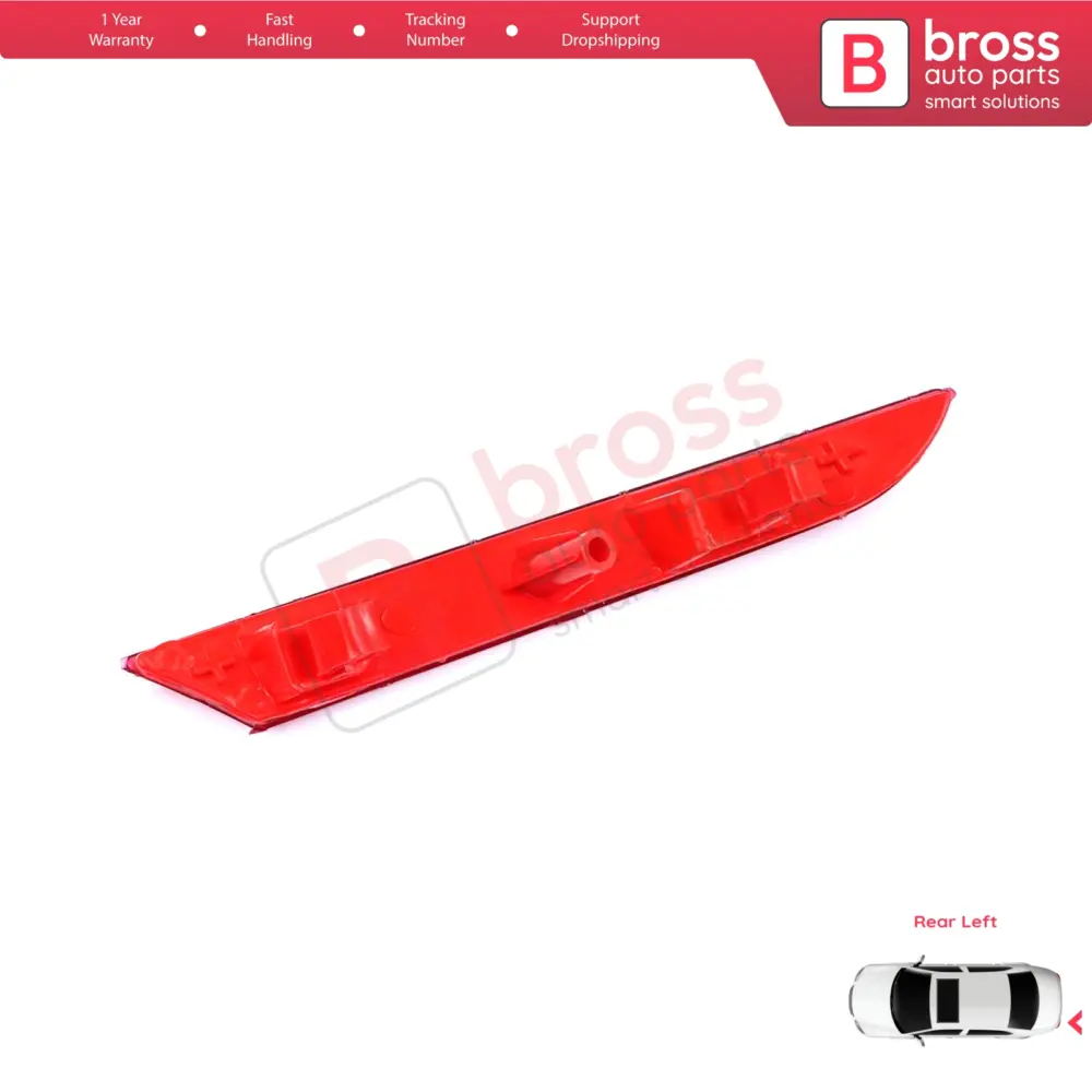 Riflettore Posteriore Sinistro Paraurti per Renault Clio MK5 Bf B7 2019>