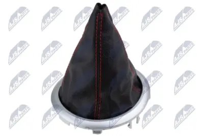 Rivestimento Leva Cambio Nero con Cuciture Rosse per Suzuki SX4 2006- Fiat