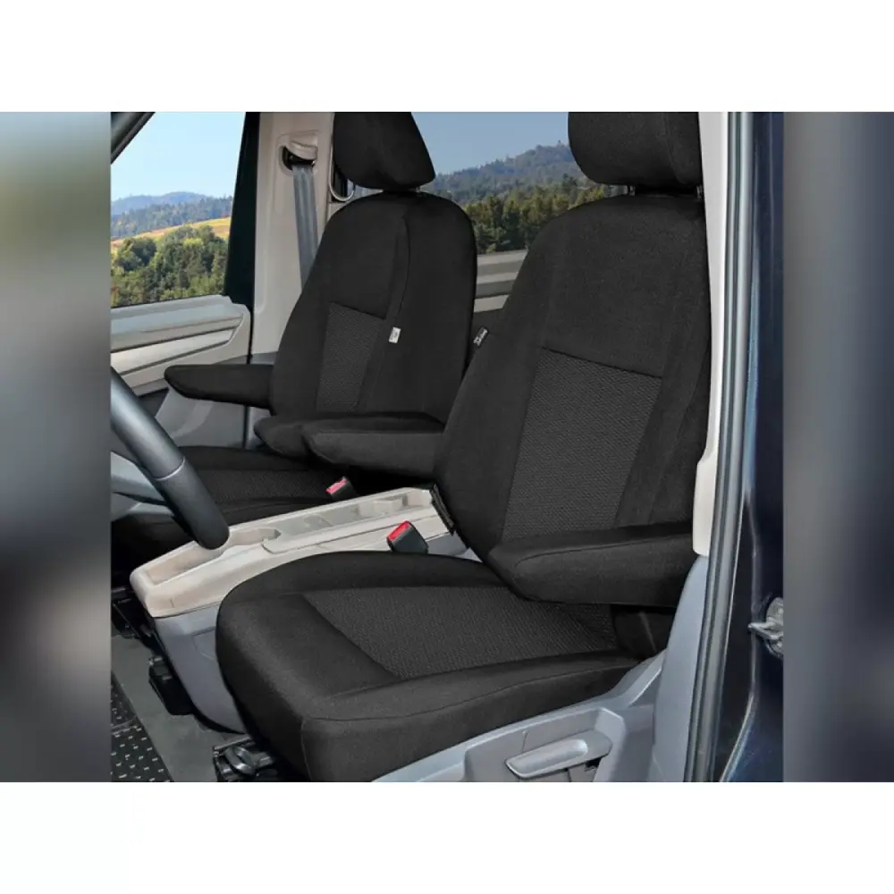 Rivestimento Sedili Anteriori 1+1 Nero per Volkswagen T7 Multivan dal 2021