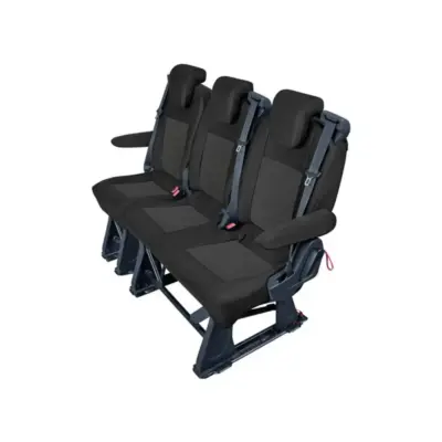 Rivestimento Sedili Seconda o Terza Fila Nero per Ford Transit Custom 2012-2023