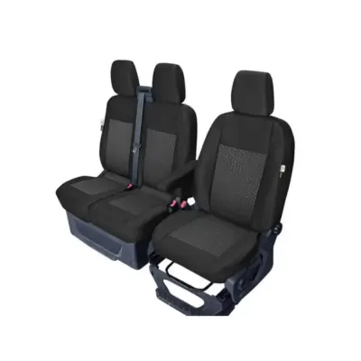 Rivestimento Sedili Singoli e Doppi Nero con Motivo per Ford Transit dal 2014