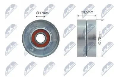Rullo Tenditore Cinghia Poly-v Anteriore per Alfa Romeo 159 Brera Spider 07-04