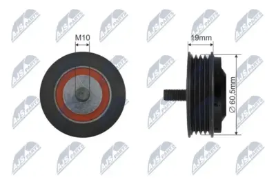 Rullo Tenditore Cinghia Poly-v Anteriore per Audi A4 1.9tdi 1995- VW Passat