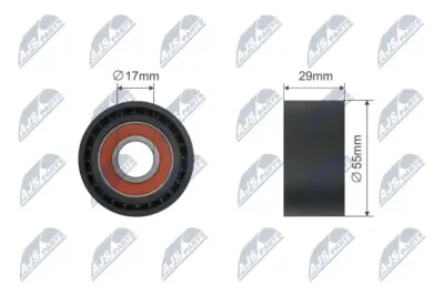 Rullo Tenditore Cinghia Poly-v Anteriore per BMW 1 E81 E82 E88 3 E90 E91 E92