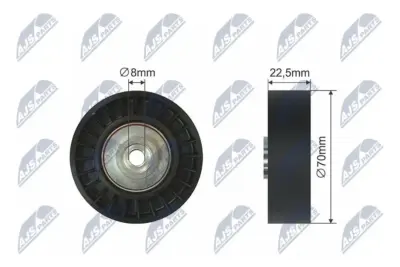 Rullo Tenditore Cinghia Poly-v Anteriore per BMW 3 97-06 5 95-03 7 93-01 X5