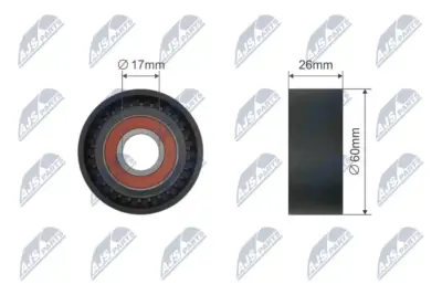 Rullo Tenditore Cinghia Poly-v Anteriore per BMW 3 E90 E91 E92 E93 5 F10 F11