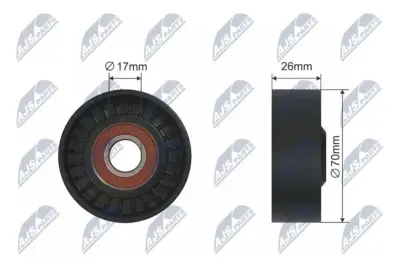 Rullo Tenditore Cinghia Poly-v Anteriore per BMW Serie 5 E60 E61 2001-2010
