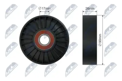 Rullo Tenditore Cinghia Poly-v Anteriore per Chrysler Voyager Dodge Caravan