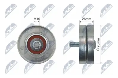 Rullo Tenditore Cinghia Poly-v Anteriore per Chrysler Voyager Iv 02-00