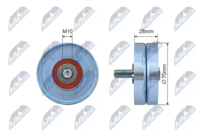 Rullo Tenditore Cinghia Poly-v Anteriore per Citroen Xsara Picasso N68 99-12