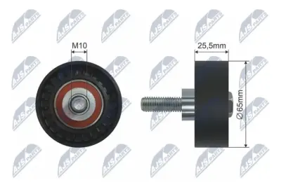 Rullo Tenditore Cinghia Poly-v Anteriore per Fiat Bravo Ii Stilo 10.01-12.14