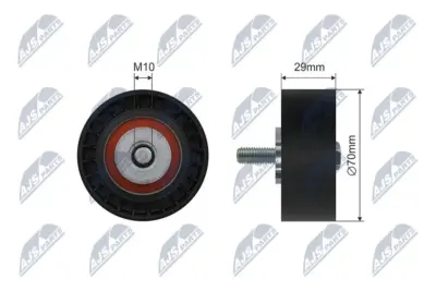Rullo Tenditore Cinghia Poly-v Anteriore per Fiat Ducato Iveco Daily Iii Iv V