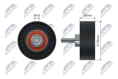 Rullo Tenditore Cinghia Poly-v Anteriore per Ford C-max Fiesta Iv Focus Ii 03-15