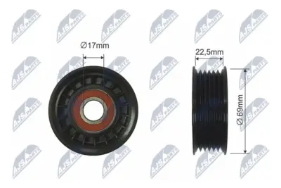 Rullo Tenditore Cinghia Poly-v Anteriore per Ford Focus 1.4/1.6 98-04