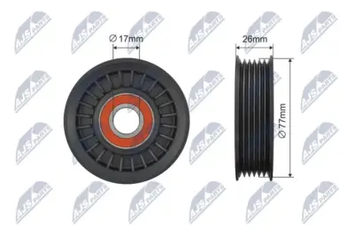 Rullo Tenditore Cinghia Poly-v Anteriore per Ford Focus Ii Berlina 1.8 Tdci