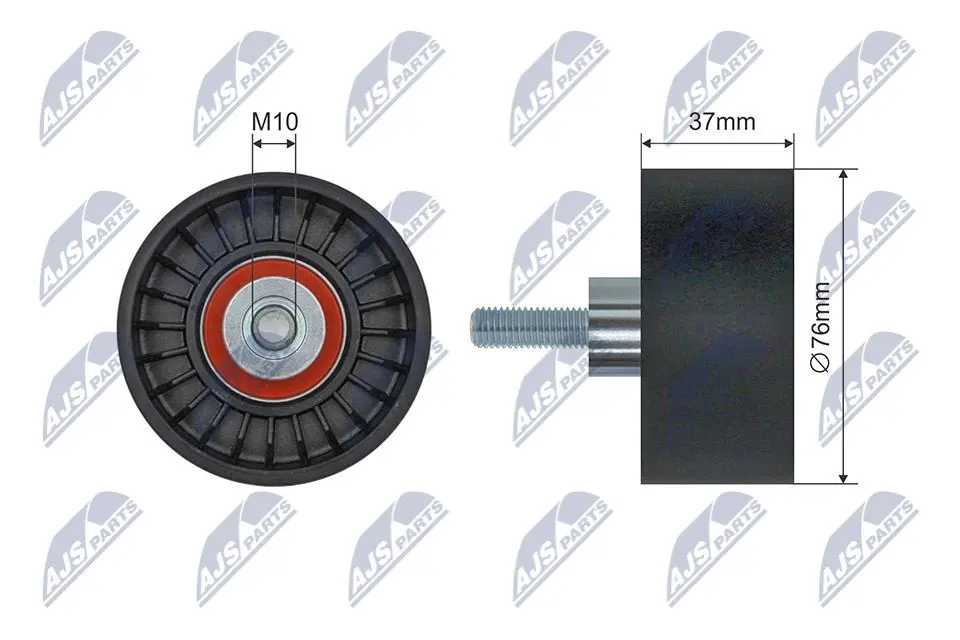 Rullo Tenditore Cinghia Poly-v Anteriore per Ford Transit 2.4di 2.4tdci 01