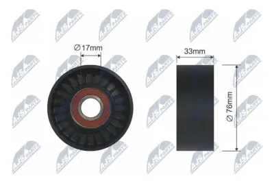 Rullo Tenditore Cinghia Poly-v Anteriore per Hyundai H-1 Kia Sorento I 2.5d