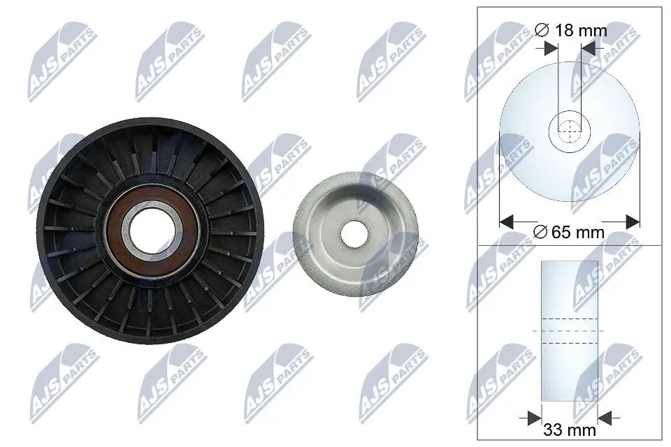 Rullo Tenditore Cinghia Poly-v Anteriore per Jeep Cherokee 1998-2001 2.5 Td