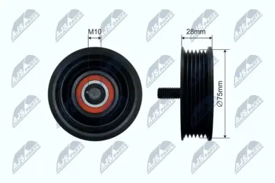 Rullo Tenditore Cinghia Poly-v Anteriore per Land Rover Range Rover Evoque 06.04