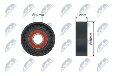 Rullo Tenditore Cinghia Poly-v Anteriore per Mercedes a Klasa 160 170 CDI