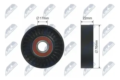 Rullo Tenditore Cinghia Poly-v Anteriore per Mercedes a W168 97-05