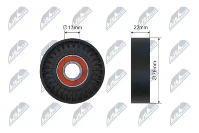 Rullo Tenditore Cinghia Poly-v Anteriore per Mercedes Classe A W168 98-05
