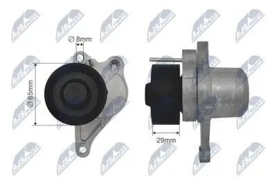 Rullo Tenditore Cinghia Poly-v Anteriore per Nissan Qashqai 07-13