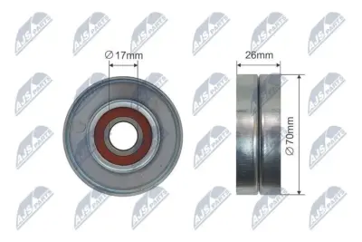 Rullo Tenditore Cinghia Poly-v Anteriore per Opel Adam Agila Astra G H J