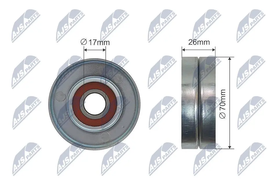Rullo Tenditore Cinghia Poly-v Anteriore per Opel Adam Agila Astra G H J