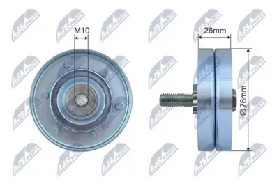 Rullo Tenditore Cinghia Poly-v Anteriore per Opel Astra G Kombi T98 98-04