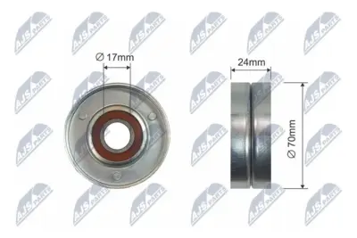 Rullo Tenditore Cinghia Poly-v Anteriore per Seat Ibiza Iii 1999-2008