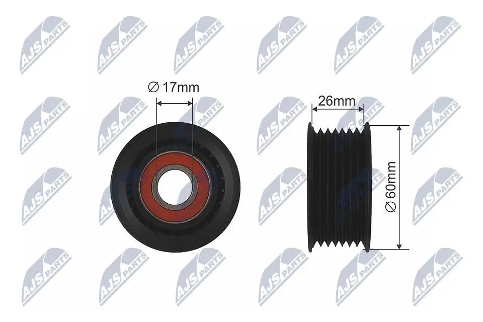 Rullo Tenditore Cinghia Poly-v Anteriore per Suzuki Grand Vitara Ii 1.9d