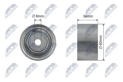 Rullo Tenditore Cinghia Poly-v Anteriore per Suzuki Grand Vitara Jt Te Td 05-15