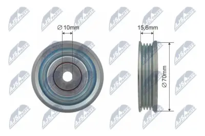 Rullo Tenditore Cinghia Poly-v Anteriore per Suzuki Splash 08-15 Opel Agila