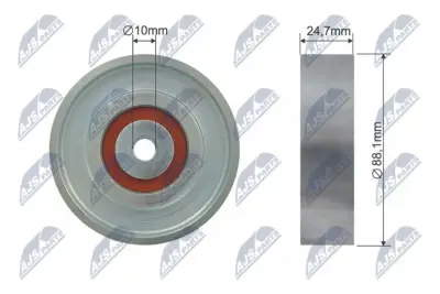 Rullo Tenditore Cinghia Poly-v Anteriore per Toyota Yaris 1.0/1.3 04.99-11.10