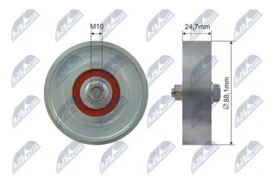 Rullo Tenditore Cinghia Poly-v Anteriore per Toyota Yaris 1.0/1.3 99-10
