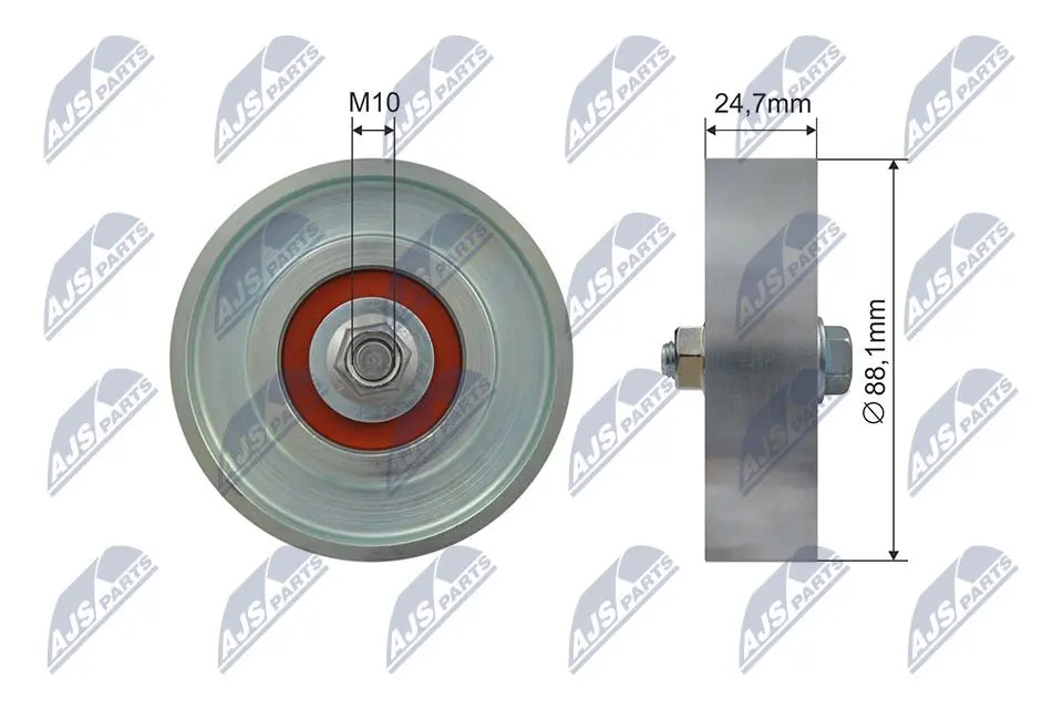 Rullo Tenditore Cinghia Poly-v Anteriore per Toyota Yaris 1.0/1.3 99-10