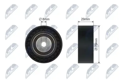 Rullo Tenditore Cinghia Poly-v Anteriore per Volkswagen Amarok Crafter Multivan