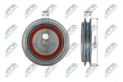 Rullo Tenditore Cinghia Poly-v Anteriore per VW Transporter Iv 2.4d/2.5